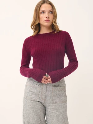 Sweter Just Cashmere bordowy