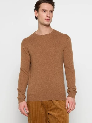 Sweter Just Cashmere brązowy