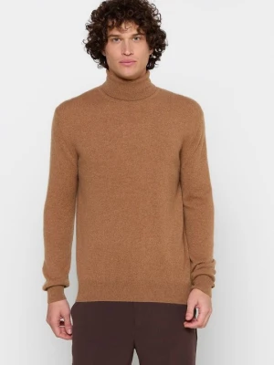 Sweter Just Cashmere brązowy