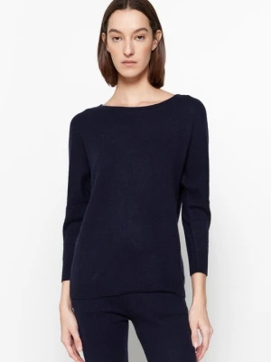Sweter Just Cashmere granatowy