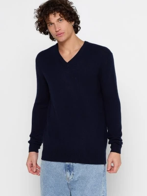 Sweter Just Cashmere granatowy