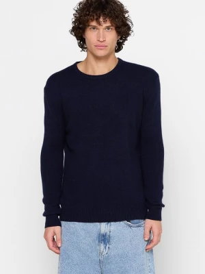 Sweter Just Cashmere granatowy