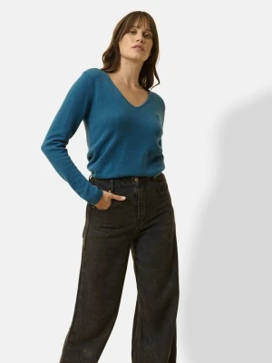 Sweter Just Cashmere granatowy