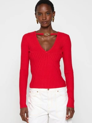 Sweter Just Cavalli czerwony
