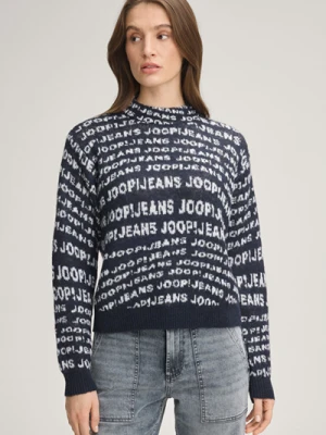 Sweter Kalissa w kolorze ciemnoniebieskim ze wzorem Joop