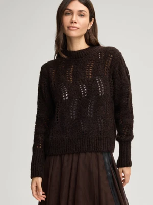 Sweter Kalma w kolorze ciemnobrązowym Joop