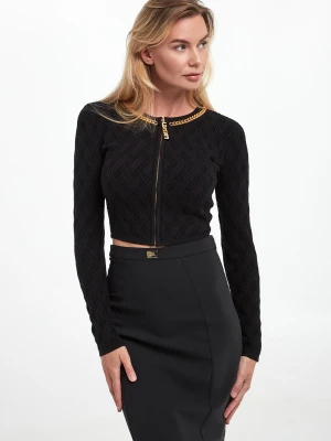 Sweter/kardigan damski zapinany na zamek ELISABETTA FRANCHI