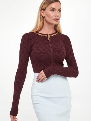 Sweter/kardigan damski zapinany na zamek ELISABETTA FRANCHI