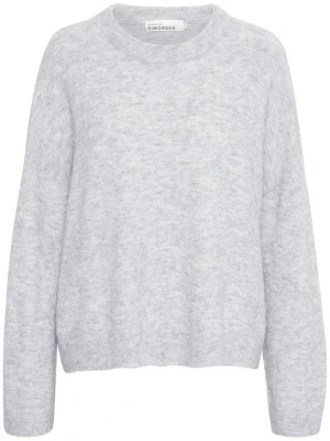 Sweter Karen by Simonsen szary melanż