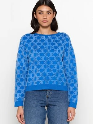 Sweter KARL LAGERFELD niebieski