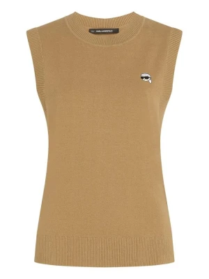 Sweter KARL LAGERFELD beżowy