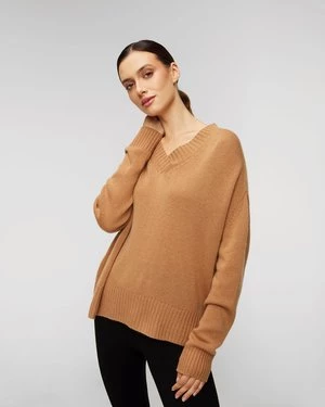 Sweter Kaszmirowy Damski Allude V-sweater