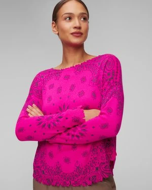 Sweter kaszmirowy damski Kujten Mela Bandana Bico