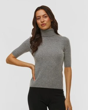 Sweter kaszmirowy z golfem damski Allude