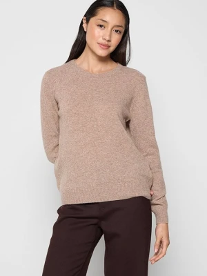 Sweter KnowledgeCotton Apparel jasnobrązowy
