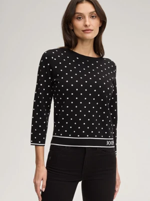Sweter Konstantina w kolorze czarnym/białym w kropki Joop