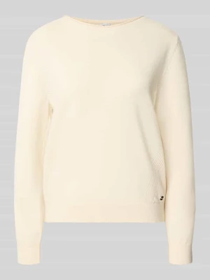 sweter krój regular fit z mieszanki żywej wełny i kaszmiru model 'Lisa' BRAX Złamany biały