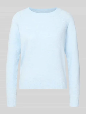 sweter krój regular fit z raglanowymi rękawami model 'DOFFY' Vero Moda Jasnoniebieski