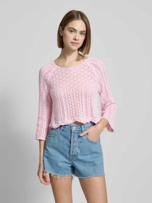 Sweter krótki z dzianiny z dodatkiem bawełny model ‘NOLA’ Only