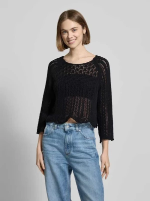 Sweter krótki z dzianiny z dodatkiem bawełny model ‘NOLA’ Only
