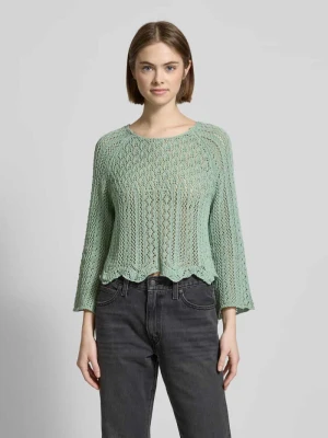 Sweter krótki z dzianiny z dodatkiem bawełny model ‘NOLA’ Only