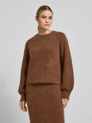 Sweter krótki z dzianiny z mieszanki moheru Style Icon Collection