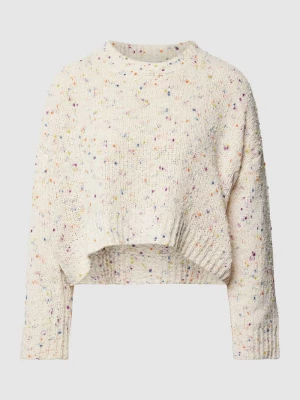 Sweter krótki z dzianiny z okrągłym dekoltem model ‘GRACIE’ Only