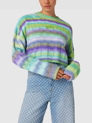 Sweter krótki z dzianiny ze wzorem w paski model ‘GECKO’ The Ragged Priest