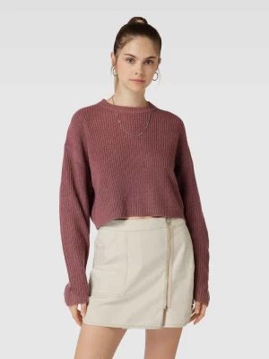 Sweter krótki z dzianiny ze wzorem w paski model ‘MALAVI’ Only