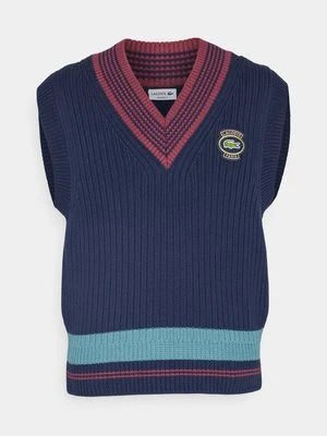 Sweter Lacoste granatowy