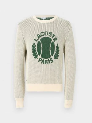 Sweter Lacoste mleczny
