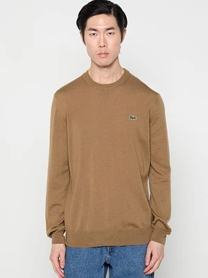 Sweter Lacoste jasny brąz