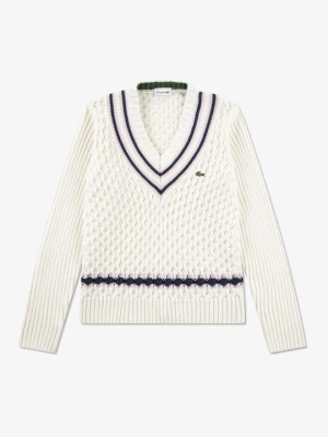 Sweter Lacoste biały