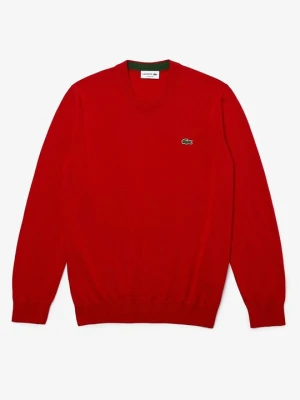 Sweter Lacoste czerwony