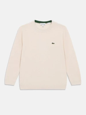 Sweter Lacoste mleczny