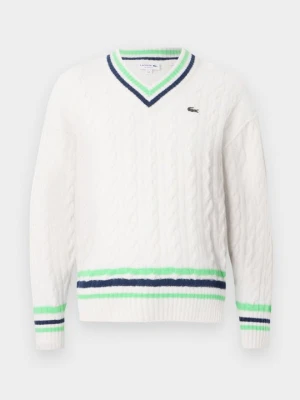 Sweter Lacoste mleczny