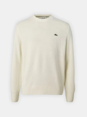 Sweter Lacoste mleczny