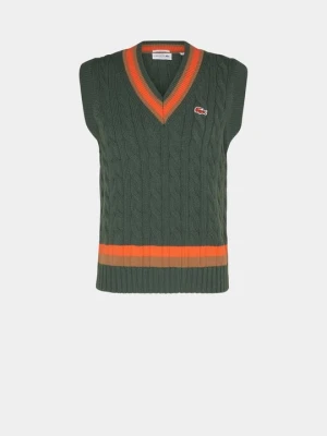Sweter Lacoste oliwkowy