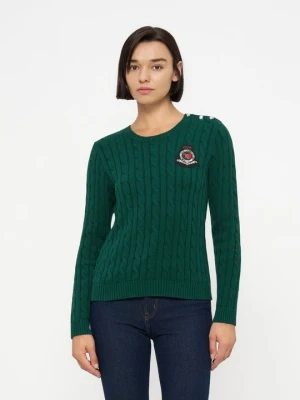 Sweter Lauren Ralph Lauren ciemnozielony