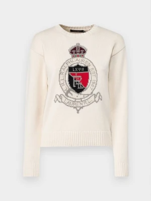 Sweter Lauren Ralph Lauren mleczny