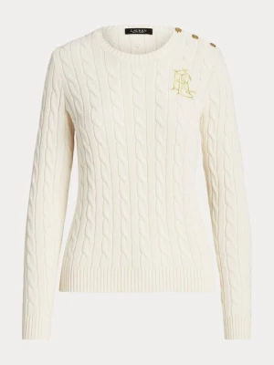 Sweter Lauren Ralph Lauren mleczny