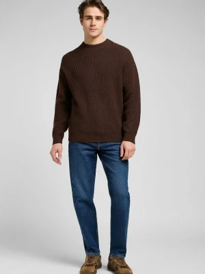 Sweter Lee ciemnobrązowy