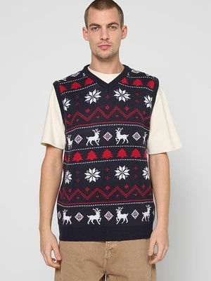 Sweter lindbergh granatowy