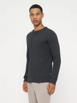 Sweter lindbergh czarny melanż