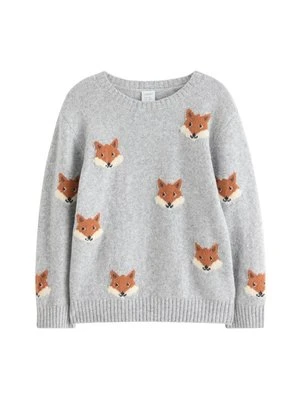 Sweter Lindex jasnoszary melanż