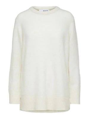 SELECTED FEMME Sweter "Litti" w kolorze białym rozmiar: M