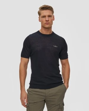 Sweter Lniany Męski Aeronautica Militare