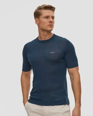 Sweter Lniany Męski Aeronautica Militare
