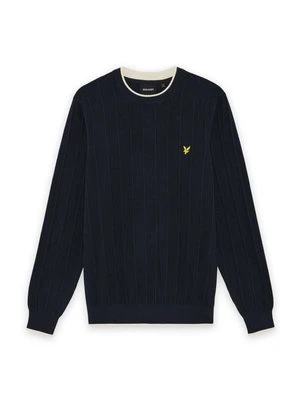 Sweter Lyle & Scott granatowy