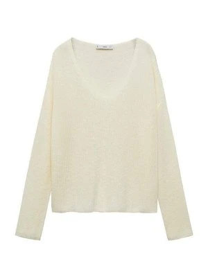 Sweter Mango mleczny